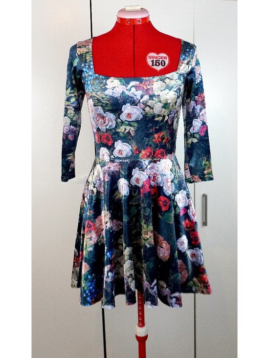 Blackmilk Dresses & Skirts - NWT Black Milk Limited Edition "Take My Monet 3/4 Sleeve Squared Up" Dress